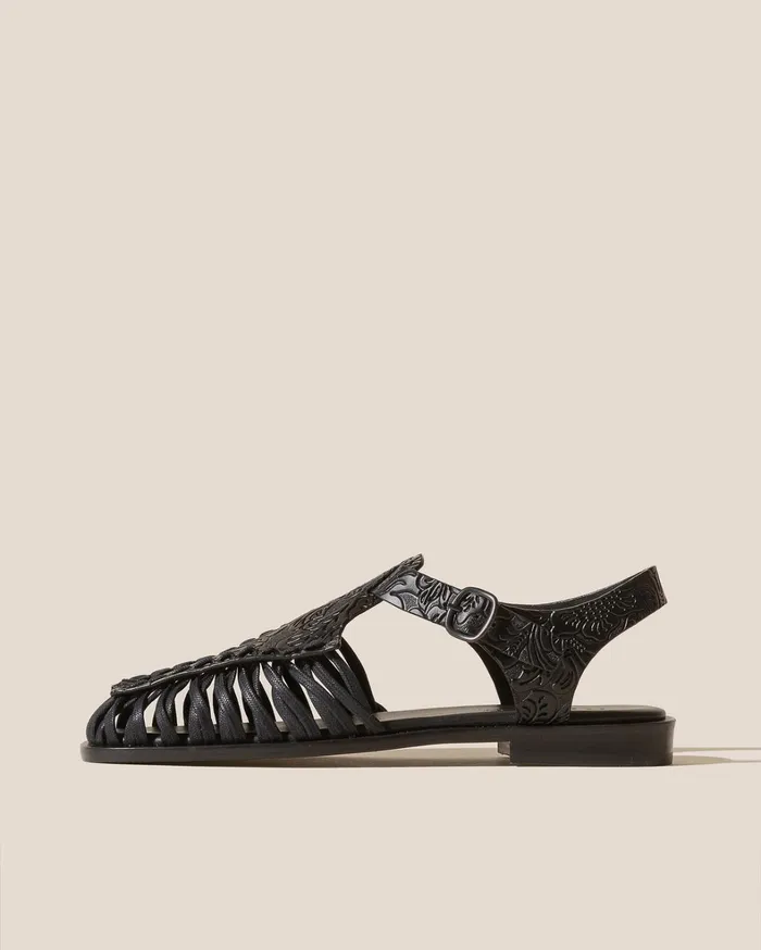 Hereu ALARO EMBOSSED VEGTAN 8211 SquareToe Tbar Sandal Women Sandals