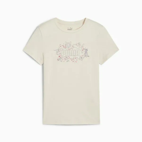 Puma Kids Essentials Starry Safari Big 039 Tee Alpine Snow 8211 Kids