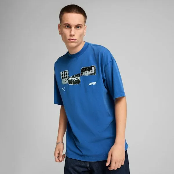 Puma TShirts and Tops F1 039s Graphic Tee Vivid Blue 8211 Men