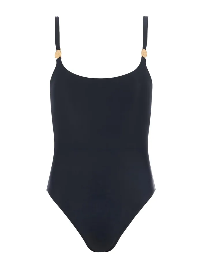 Remi OnePiece Swimsuit Blackgold Coin Women L039Agence Swimwear