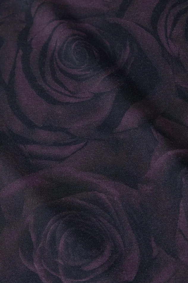 Ressi Fitted Tee Plum Multi Stacked Roses Women L039Agence Tees Ressi Fitted Tee Plum Multi Stacked Roses Women L039Agence Tees