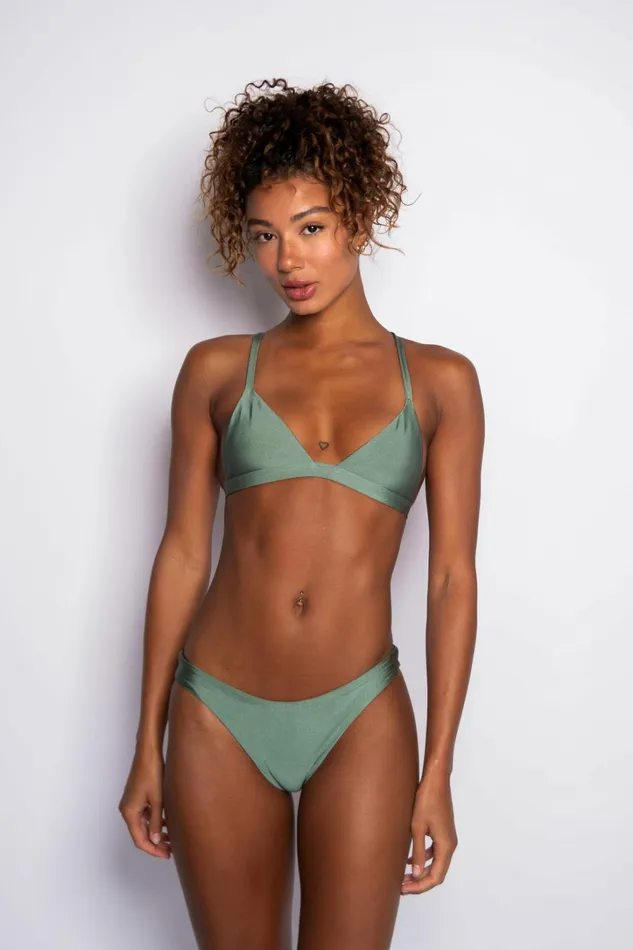 Skatie Tops Kourtney Bikini Top Sage 8211 Women