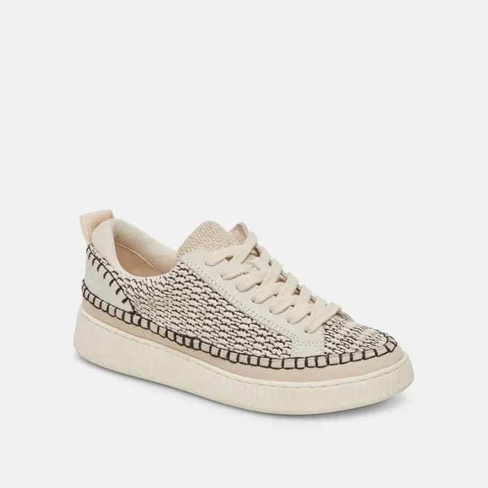 Sneakers Women Dolce Vita Nicona Sneakers Black Natural Raffia
