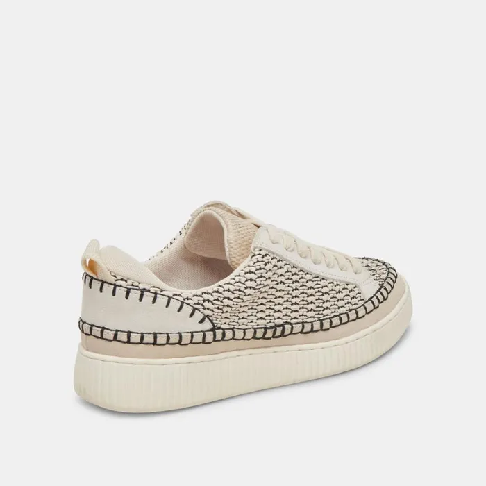 Sneakers Women Dolce Vita Nicona Sneakers Black Natural Raffia
