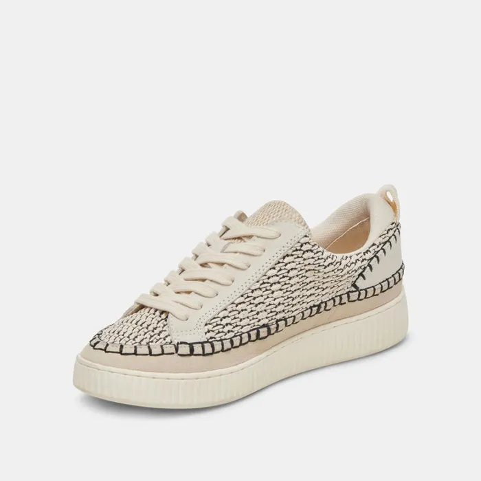 Sneakers Women Dolce Vita Nicona Sneakers Black Natural Raffia