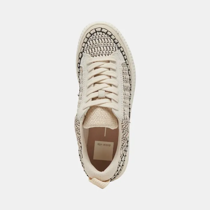 Sneakers Women Dolce Vita Nicona Sneakers Black Natural Raffia