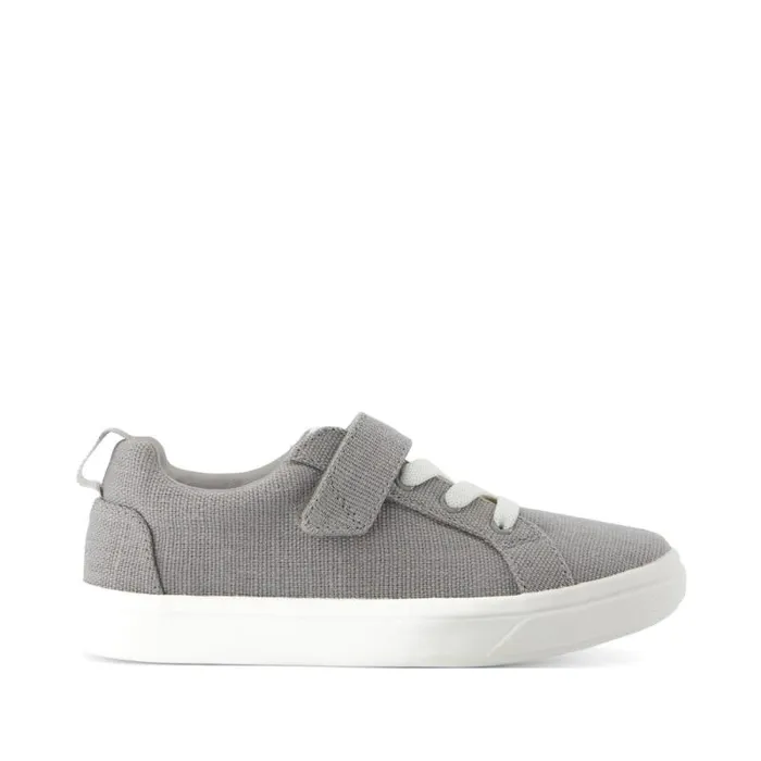 Toms Dress Casual Cruz LaceUp Kids Sneaker Drizzle Grey Heritage Canvas 8211 Kids