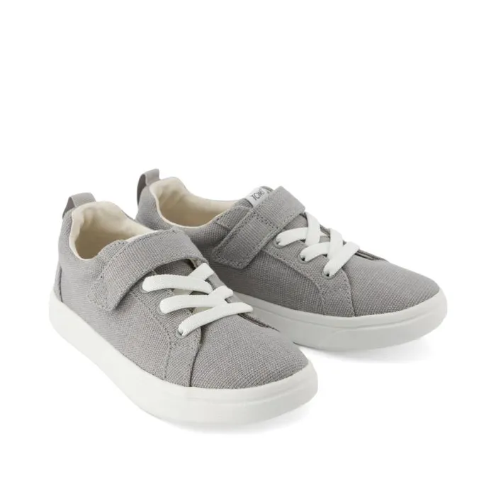 Toms Dress Casual Cruz LaceUp Kids Sneaker Drizzle Grey Heritage Canvas 8211 Kids