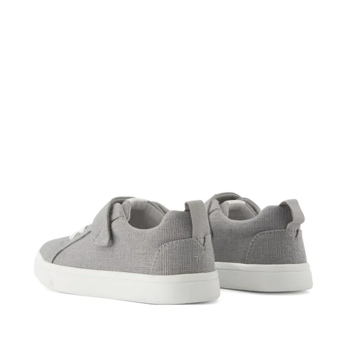 Toms Dress Casual Cruz LaceUp Kids Sneaker Drizzle Grey Heritage Canvas 8211 Kids