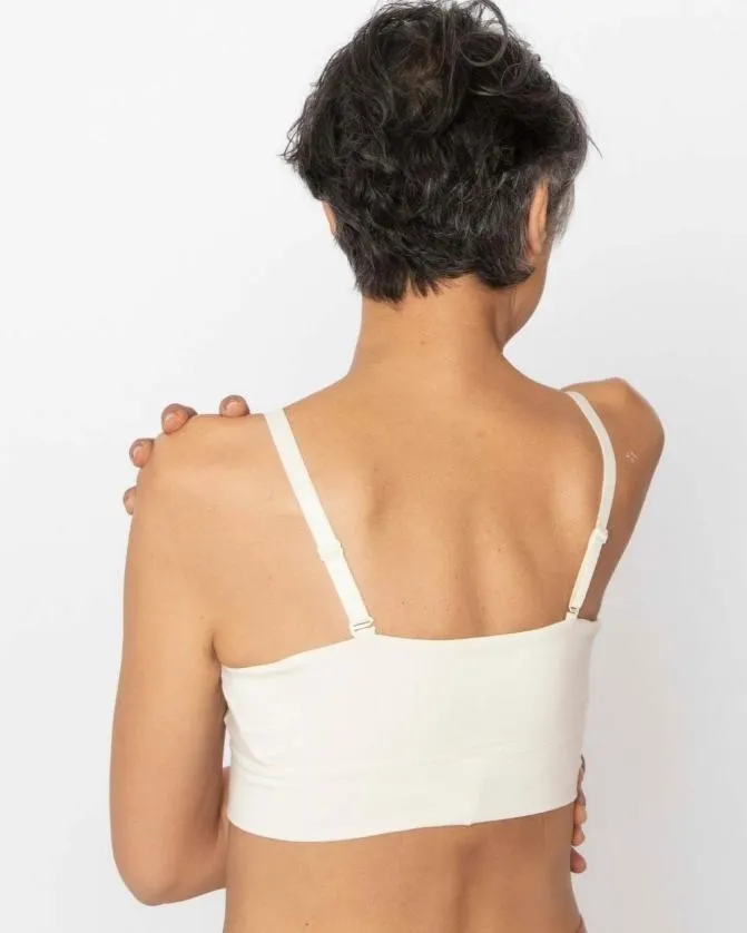 Women Soma Wireless Bras AnaOno Wireless Pocketed Comfort Bra Ivory