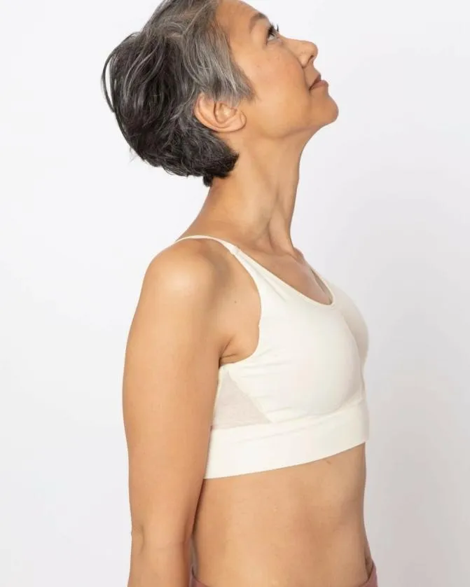 Women Soma Wireless Bras AnaOno Wireless Pocketed Comfort Bra Ivory