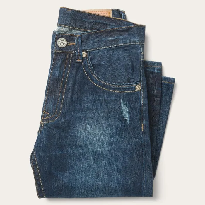1312 Fit Jeans With Back Pocket Detail Blue Men Stetson Boot Cut
