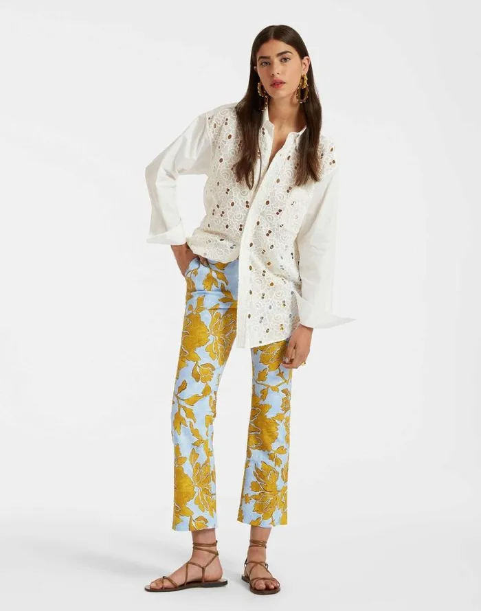 247 Pants Tangle Light Blue Women La Double J Shorts and Pants