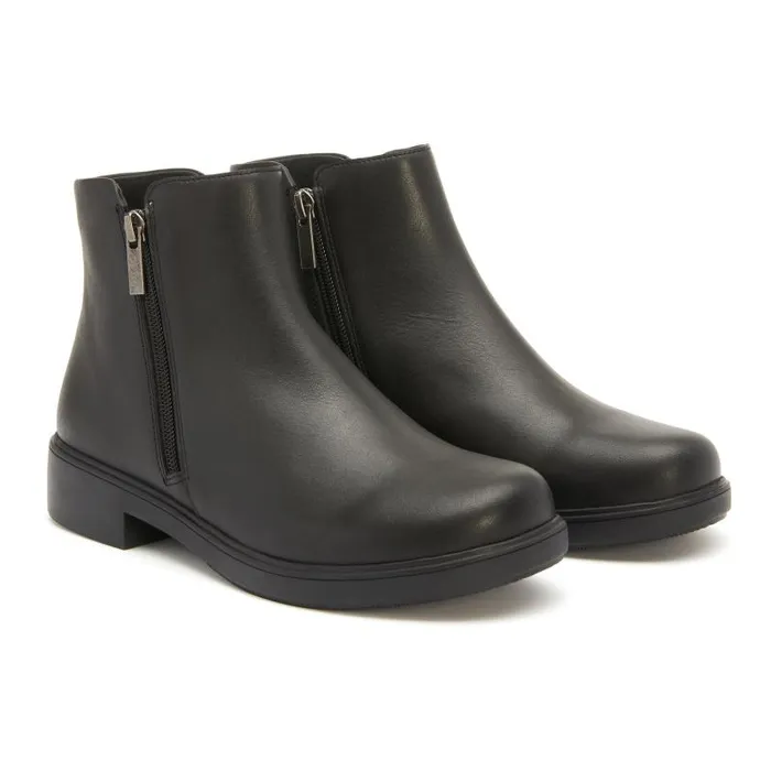 ABEO Compass Zip Black Womens Abeo Boots