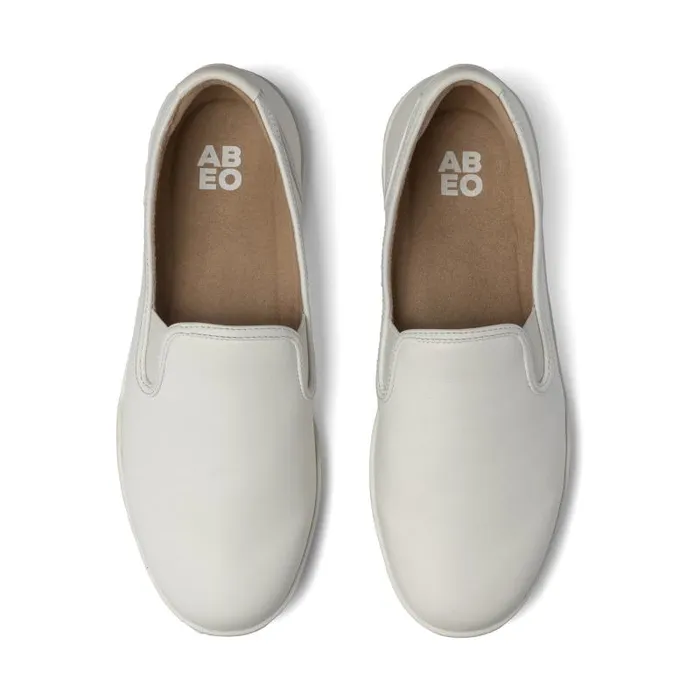 ABEO Encore Slip On White Womens Abeo Sneakers