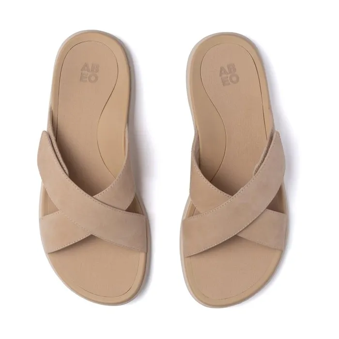 ABEO Laguna Slide Metatarsal Beige Womens Abeo Sandals