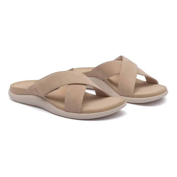 ABEO Laguna Slide Metatarsal Beige Womens Abeo Sandals