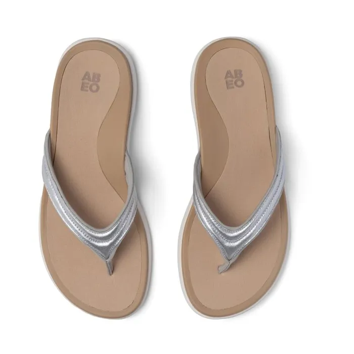 ABEO Laguna Thin Strap Grey Womens Abeo Sandals