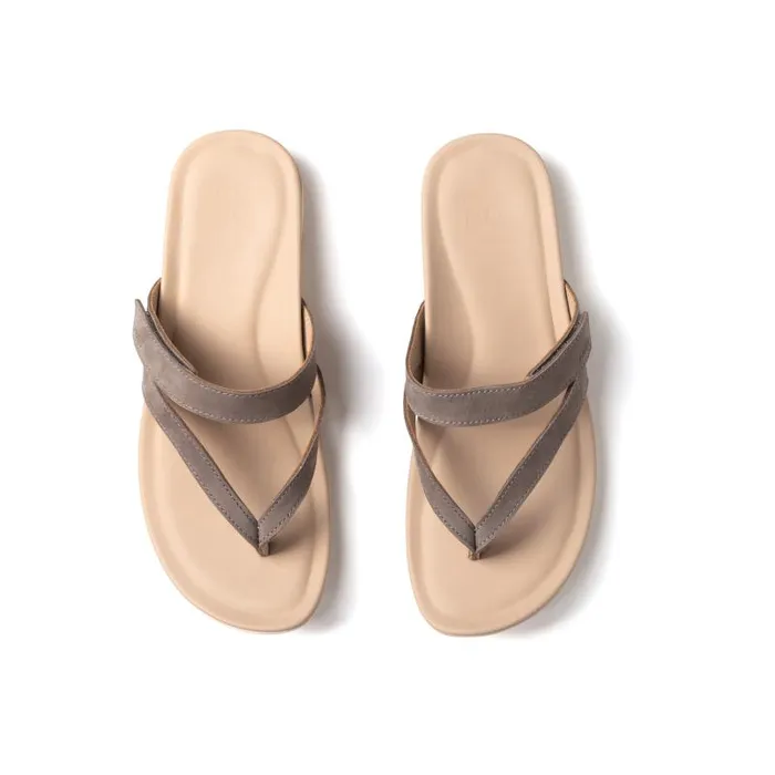 ABEO Oasis Thong Sandal Grey Womens Abeo Sandals