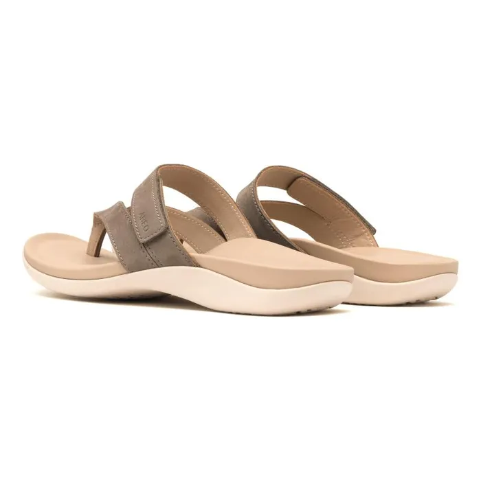 ABEO Oasis Thong Sandal Grey Womens Abeo Sandals