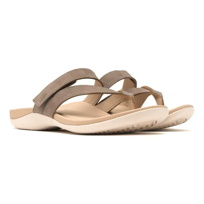 ABEO Oasis Thong Sandal Grey Womens Abeo Sandals