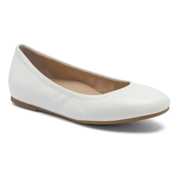 ABEO Promenade Flat Metatarsal White Womens Abeo Dress