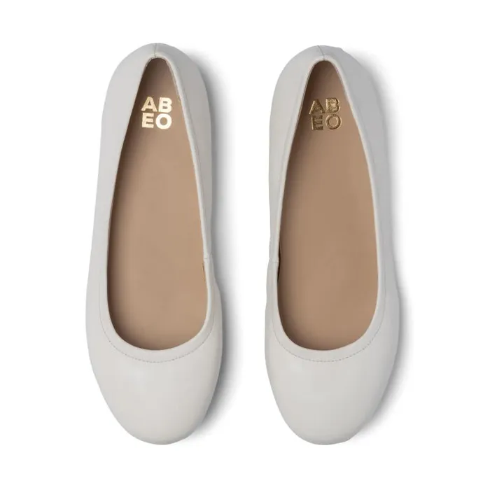 ABEO Promenade Flat Metatarsal White Womens Abeo Dress