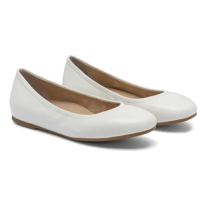 ABEO Promenade Flat Metatarsal White Womens Abeo Dress