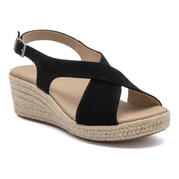 ABEO Riviera Cross Black Womens Abeo Sandals