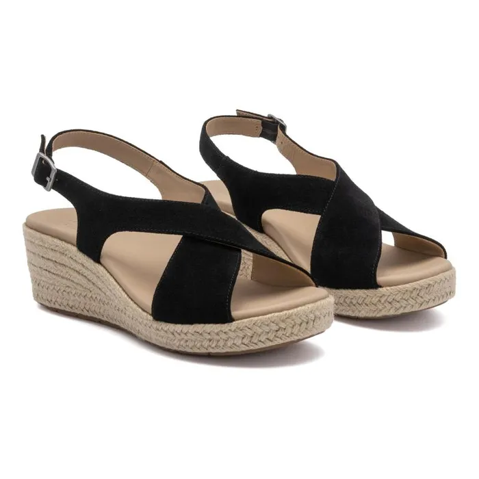 ABEO Riviera Cross Black Womens Abeo Sandals