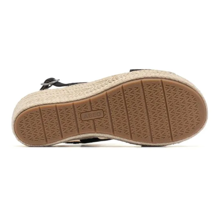 ABEO Riviera Cross Black Womens Abeo Sandals