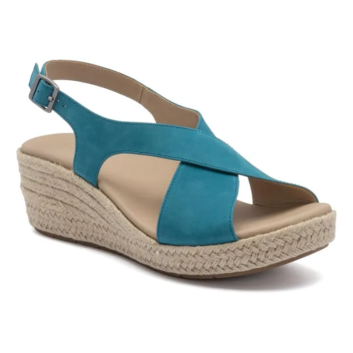 ABEO Riviera Cross Metatarsal Green Womens Abeo Sandals