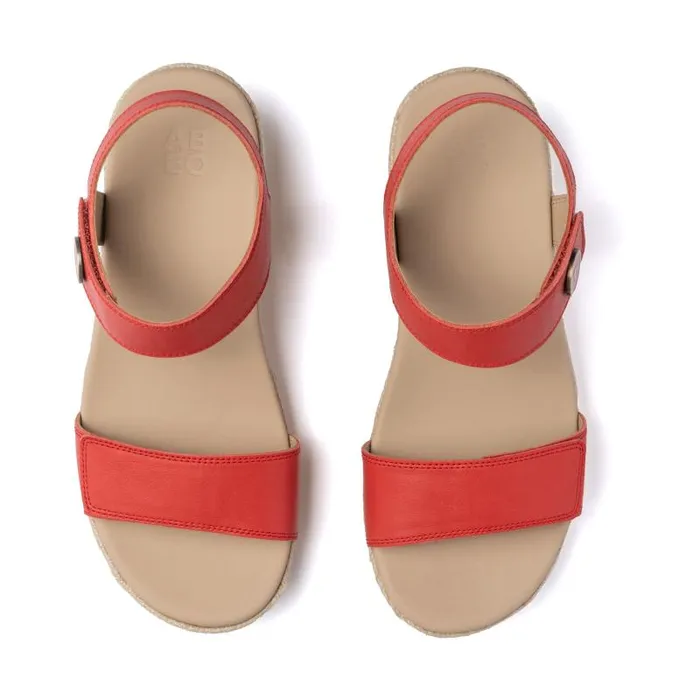 ABEO Riviera Strap Sandal Metatarsal Red Womens Abeo Sandals