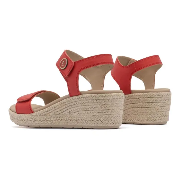 ABEO Riviera Strap Sandal Metatarsal Red Womens Abeo Sandals