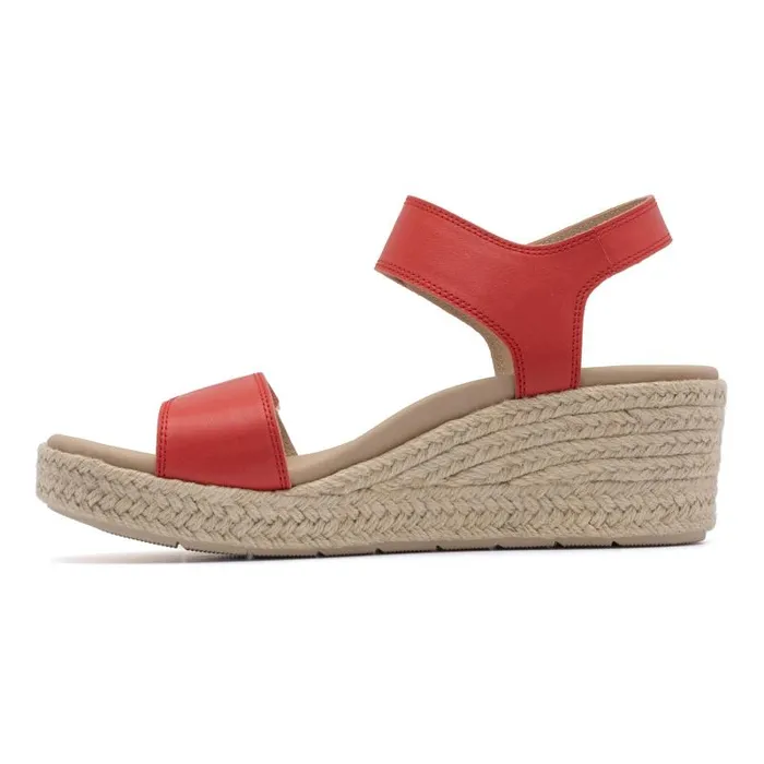 ABEO Riviera Strap Sandal Metatarsal Red Womens Abeo Sandals