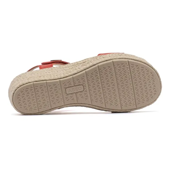 ABEO Riviera Strap Sandal Metatarsal Red Womens Abeo Sandals