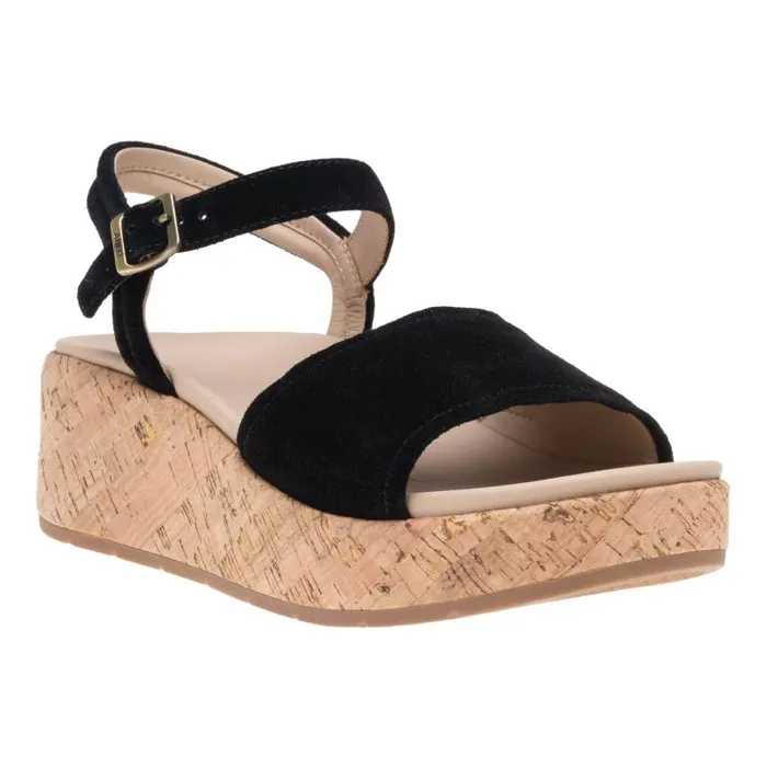 ABEO Solstice Buckle Sandal Black Womens Abeo Sandals