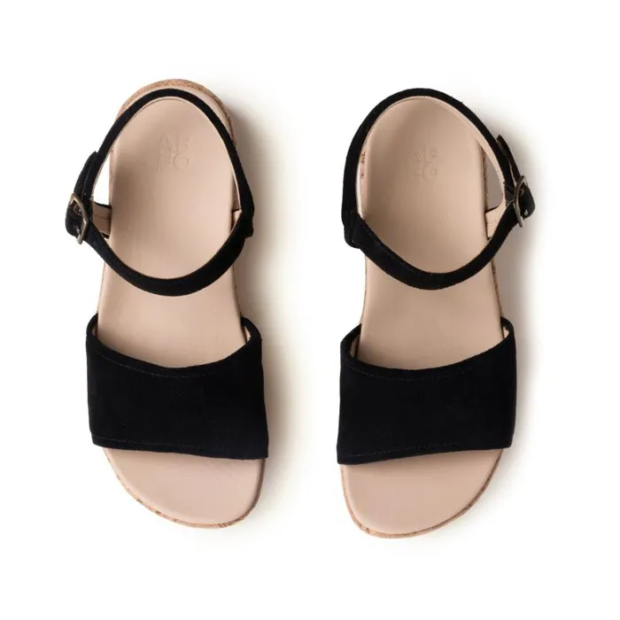 ABEO Solstice Buckle Sandal Black Womens Abeo Sandals