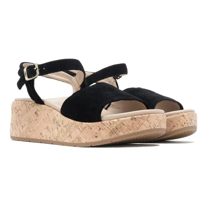 ABEO Solstice Buckle Sandal Black Womens Abeo Sandals