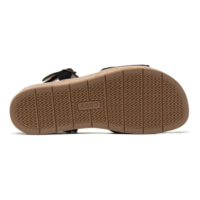 ABEO Solstice Buckle Sandal Black Womens Abeo Sandals