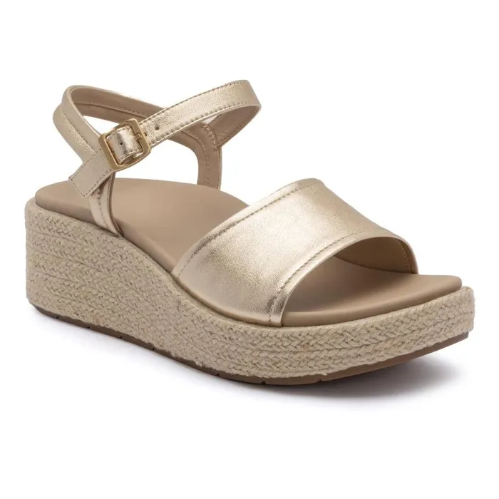 ABEO Solstice Buckle Sandal Metatarsal Gold Womens Abeo Sandals