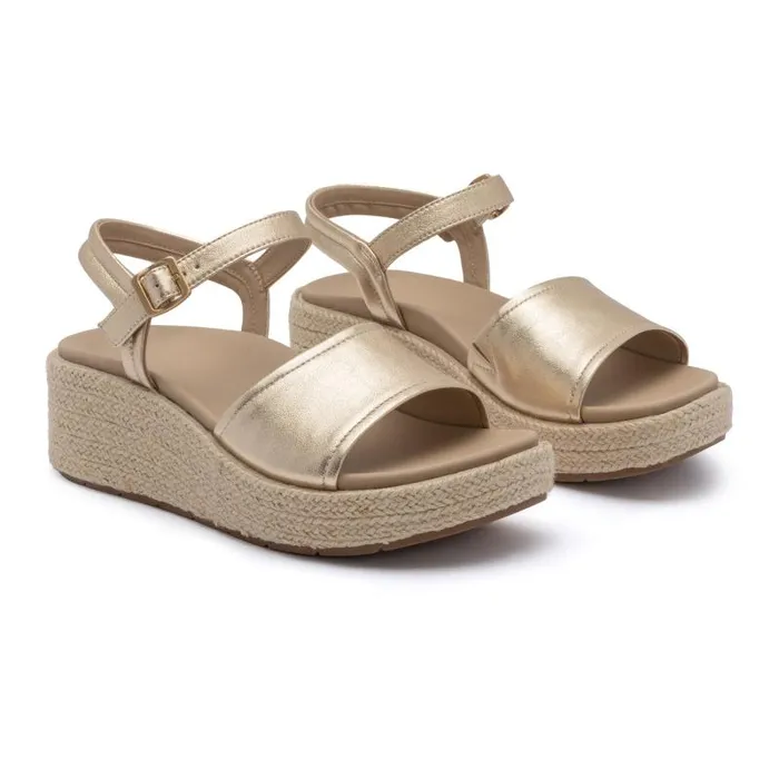 ABEO Solstice Buckle Sandal Metatarsal Gold Womens Abeo Sandals