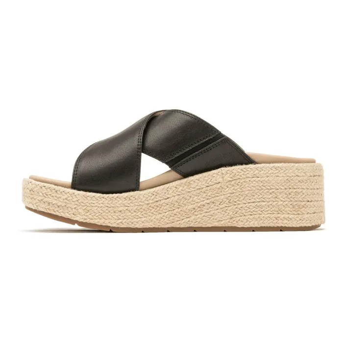 ABEO Solstice Cross Slide Metatarsal Black Womens Abeo Sandals