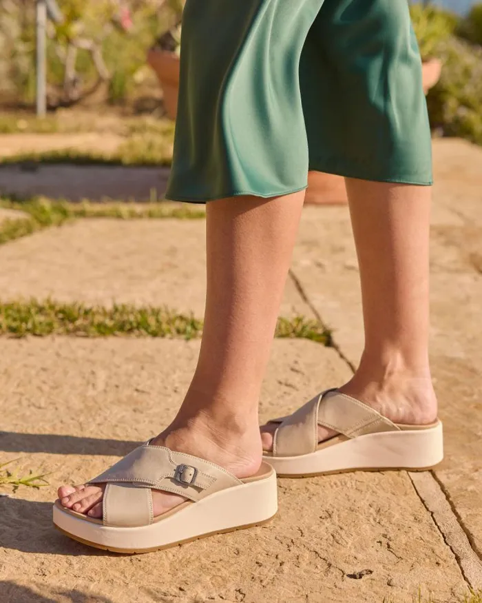 ABEO Solstice Cross Slide Metatarsal Green Womens Abeo Sandals
