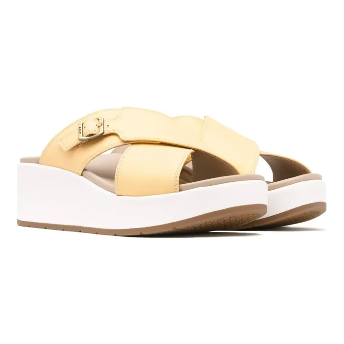 ABEO Solstice Cross Slide Metatarsal Yellow Womens Abeo Sandals