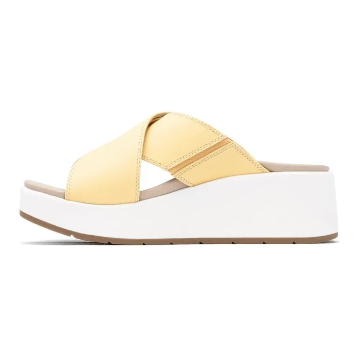 ABEO Solstice Cross Slide Metatarsal Yellow Womens Abeo Sandals