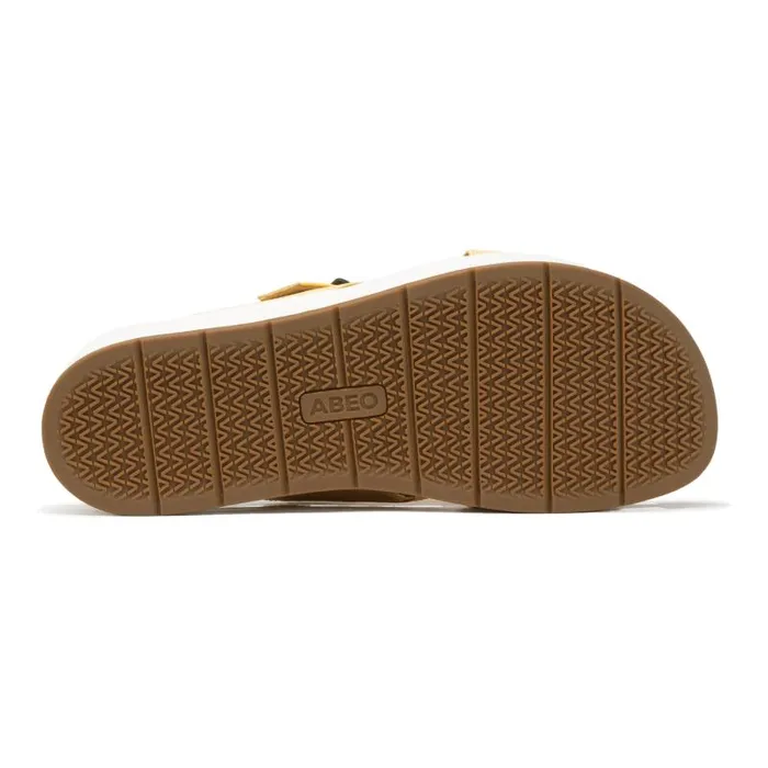 ABEO Solstice Cross Slide Metatarsal Yellow Womens Abeo Sandals