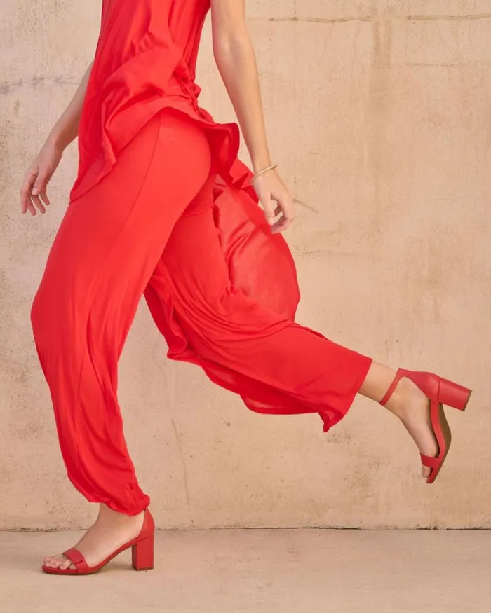 ABEO Tempo Strap Red Womens Abeo Dress