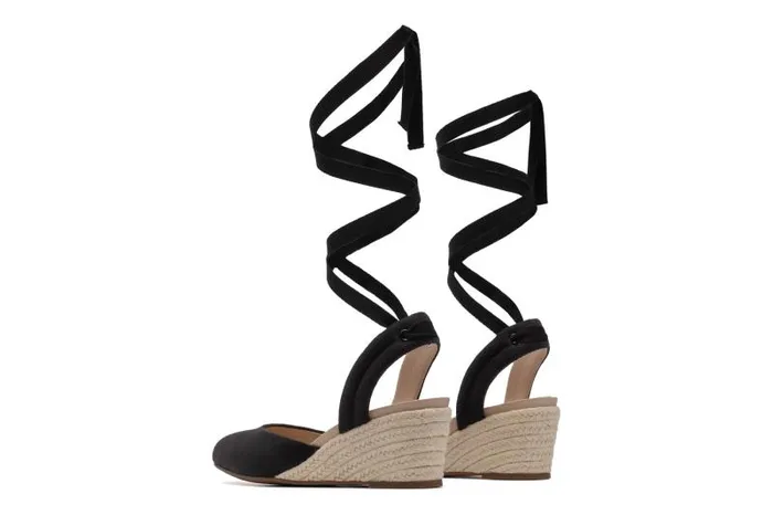 ABEO Veranda Espadrille Lace Black Womens Abeo Dress