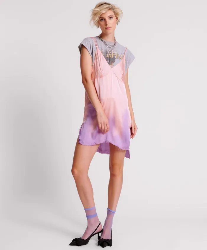 ACID CANDY DIP DYE MINI SLIP DRESS Women One Teaspoon Mini Dresses